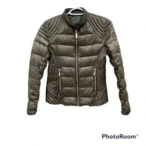 Vince Camuto bronze puffer zip jacket XS